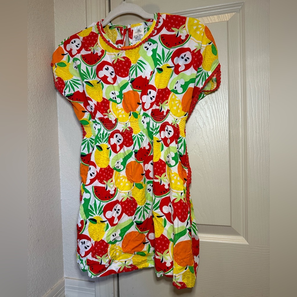 Disney beach dress size 7/8 girls with Mickey Mouse design.